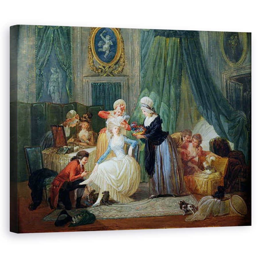 Tablou canvas - Francois Louis Joseph Watteau - Toaleta, 40 x 50 cm