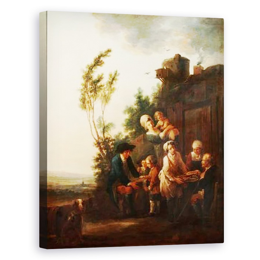 Tablou canvas - Francois Louis Joseph Watteau - Pedlar, 40 x 50 cm