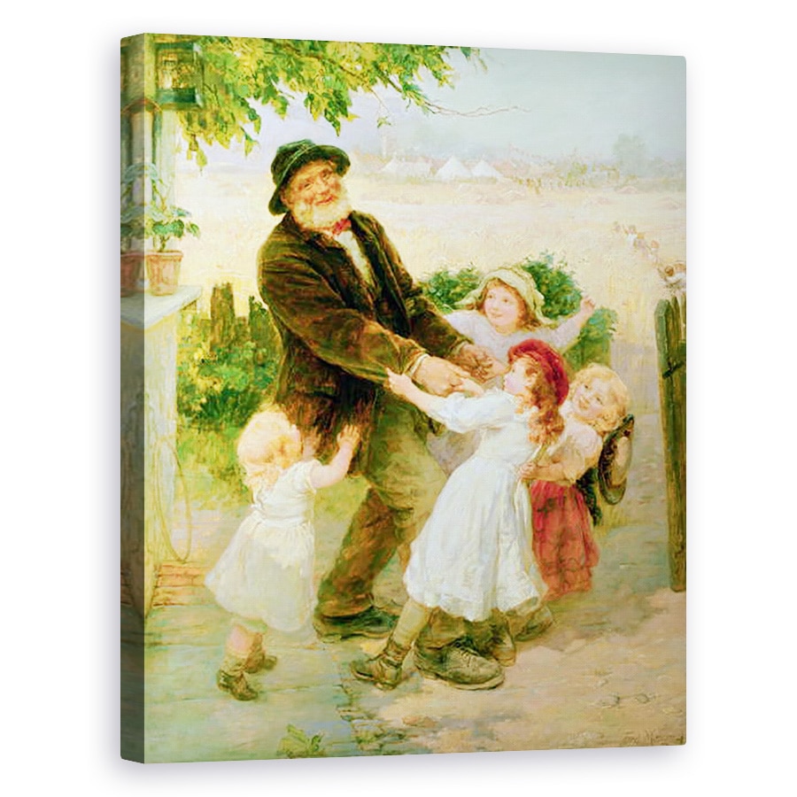 Tablou canvas - Frederick Morgan - Mergand la targ, 80 x 100 cm