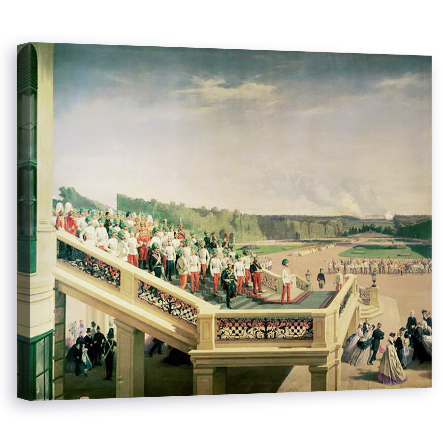 Tablou canvas - Fritz L'Allemand - Banchet de curte in Gradinile Palatului Schonbrunn cu ocazia aniversarii Ordinului Militar al Theresa, 40 x 50 cm