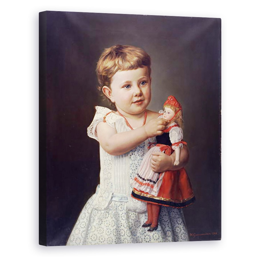 Tablou canvas - Friederich Wilhelm Graupenstein - Nepoata artistului, Olga Graupenstein, 40 x 50 cm