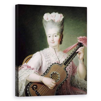 Tablou canvas - Francois-Hubert Drouais - Portretul Marie-Clothilde a Frantei 1759-1802, cunoscuta si sub numele de Madame Clothilde, regina Sardiniei, 80 x 100 cm Tablou canvas - Francois-Hubert Drouais - Portretul Marie-Clothilde a Frantei 1759-1802, cunoscuta si sub numele de Madame Clothilde, regina Sardiniei, 80 x 100 cm