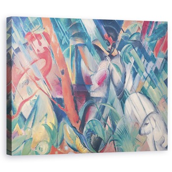 Tablou canvas - Franz Marc - in ploaie, 80 x 100 cm Tablou canvas - Franz Marc - in ploaie, 80 x 100 cm