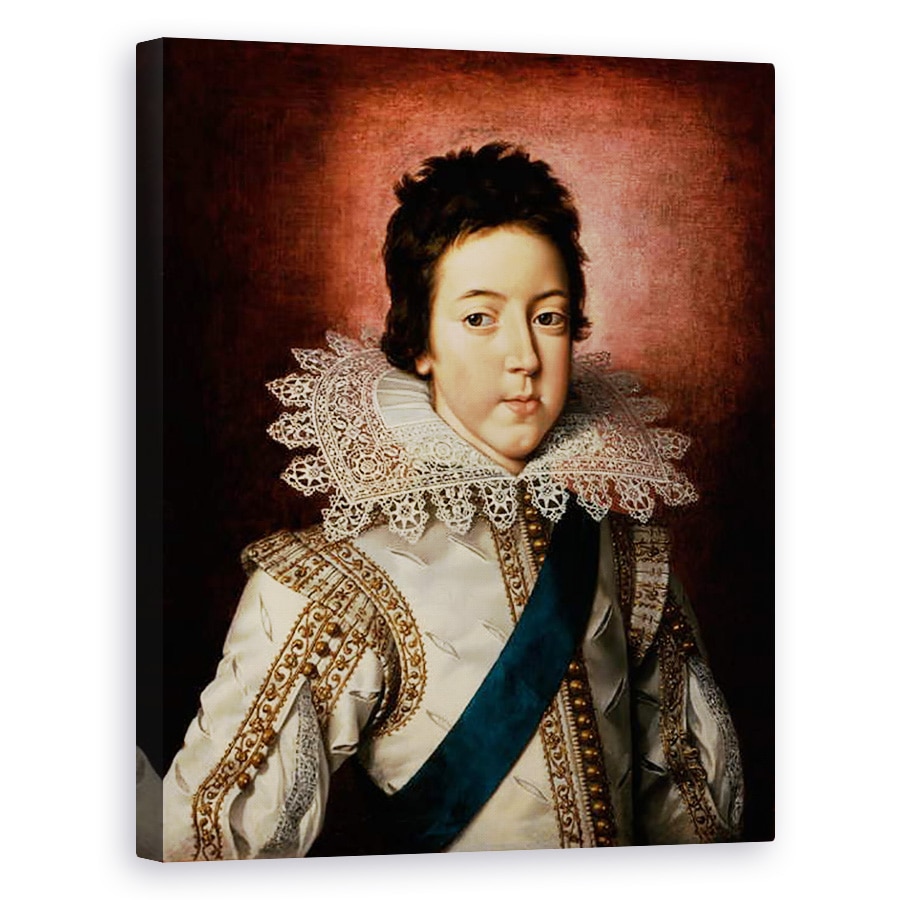Tablou canvas - Frans II Pourbus - Portretul lui Ludovic al XIII-lea, Rege al Frantei, ca un baiat, 60 x 75 cm