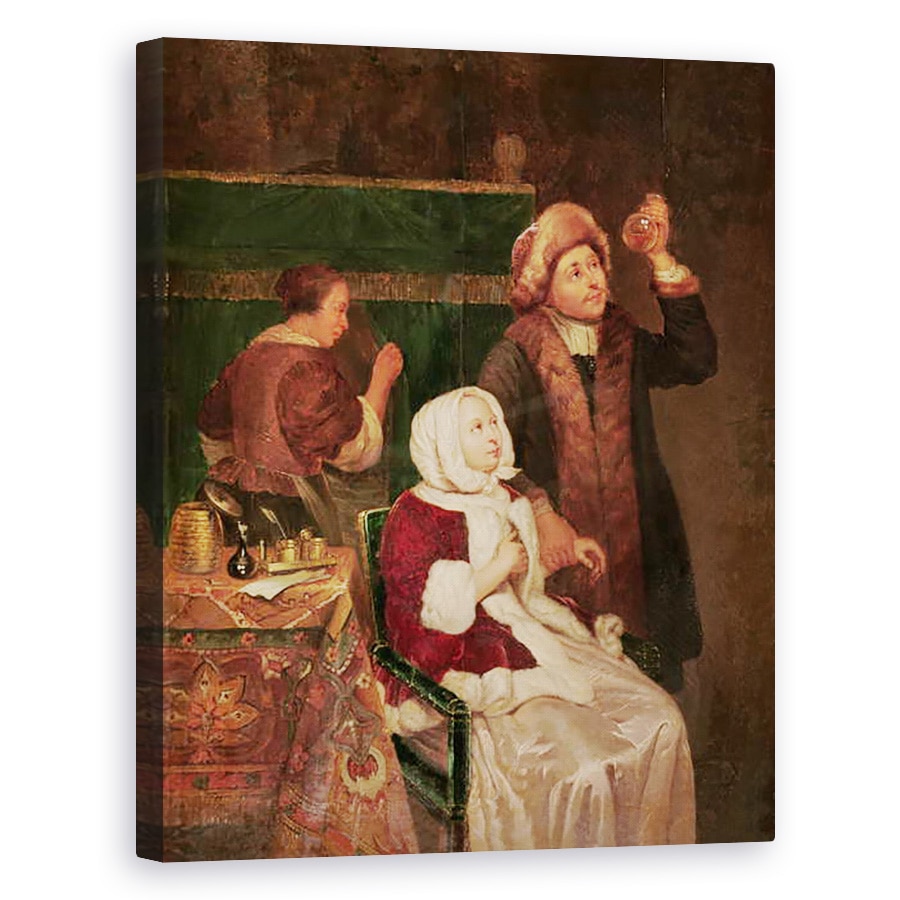 Tablou canvas - Frans van Mieris - Vizita doctorului, 40 x 50 cm