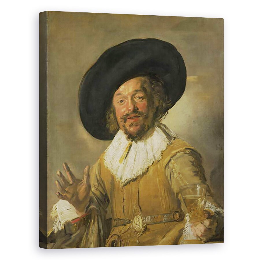 Tablou canvas - Frans Hals - Bautorul vesel, 80 x 100 cm