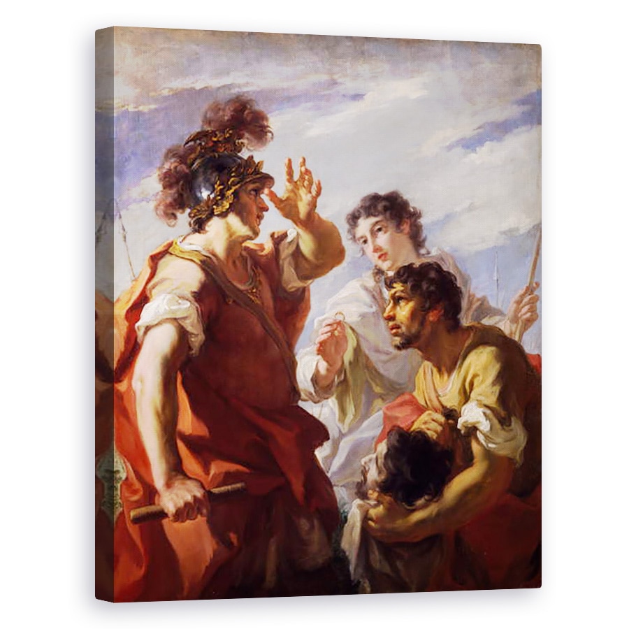 Tablou canvas - Giovanni Antonio Pellegrini - Caesar Before Alexandria, 60 x 75 cm