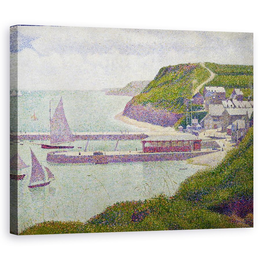 Tablou canvas - Georges Pierre Seurat - Port la Port-en-Bessin at High Tide, 80 x 100 cm