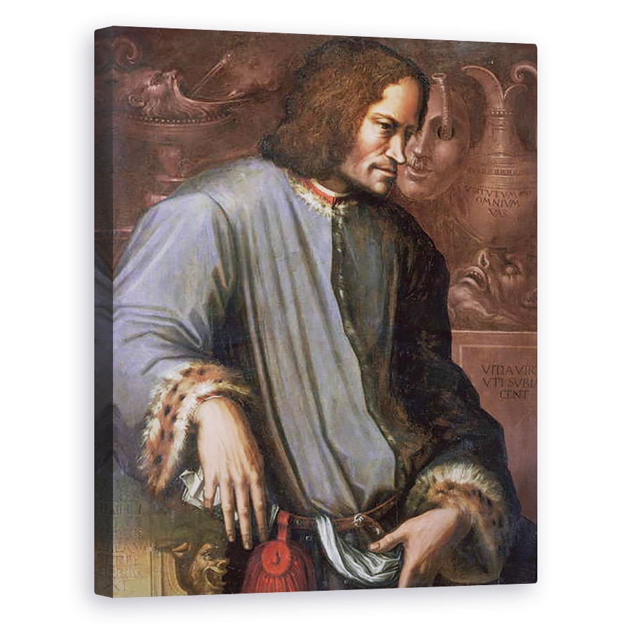Tablou canvas - Giorgio Vasari - Lorenzo de Medici 1449-92 Magnificentul, 80 x 100 cm