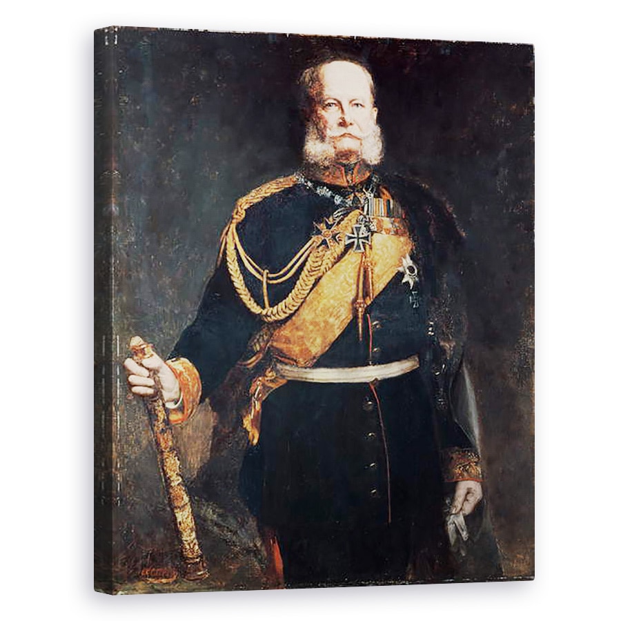 Tablou canvas - Gottlieb Biermann - Kaiser Wilhelm I, 80 x 100 cm