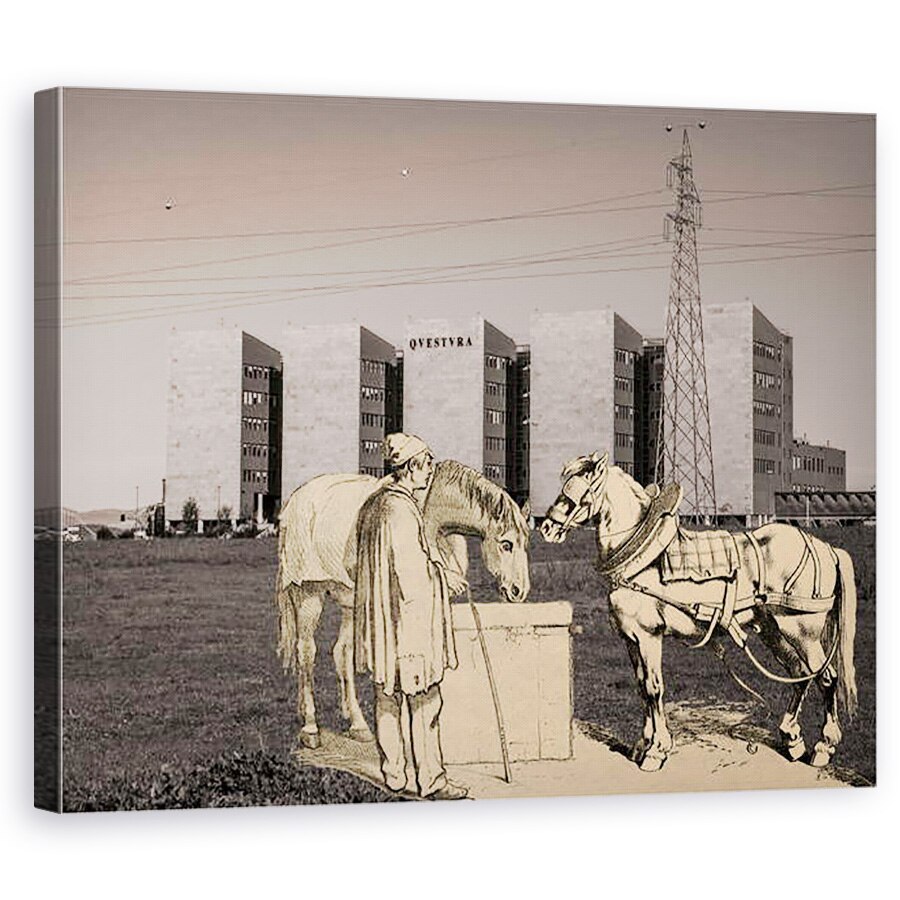 Tablou canvas - Giulio Cerocchi - cours progressif de paysage -foglio_174-, 2013, contaminare fotografica, 80 x 100 cm