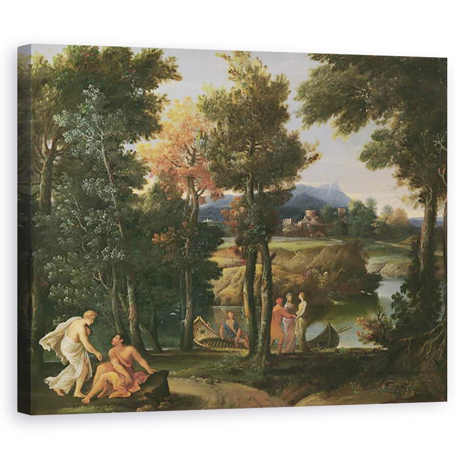 Tablou canvas - Giovanni Francesco Grimaldi - peisaj, 80 x 100 cm