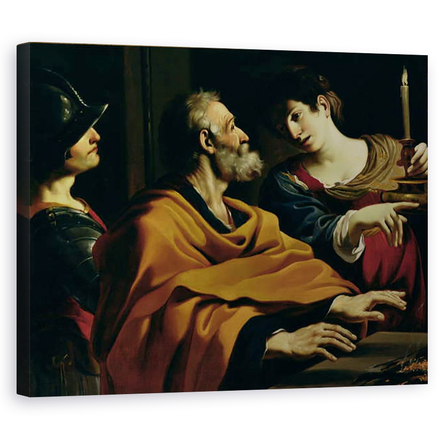 Tablou canvas - Guercino Giovanni Francesco Barbieri - Negarea Sfantului Petru, 40 x 50 cm