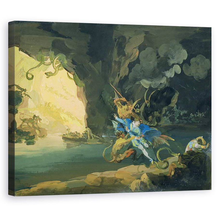 Tablou canvas - Giuseppe Bernardino Bison - Don Juan in iad, 60 x 75 cm