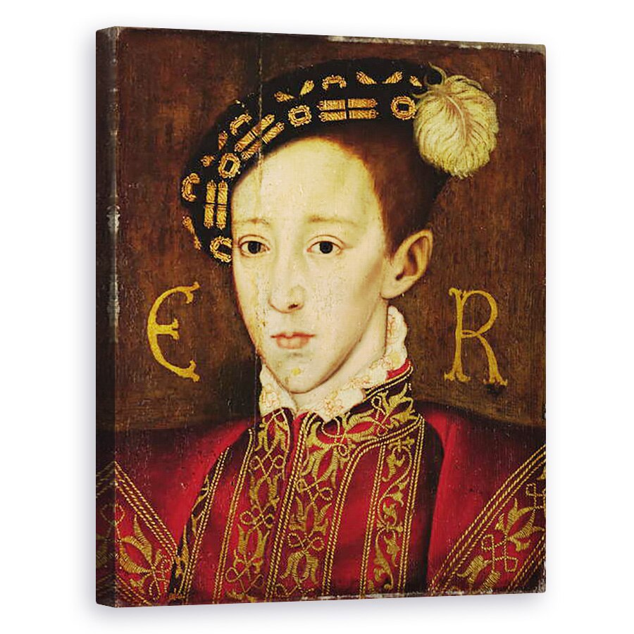Tablou canvas - Guillaume Scrots - Portretul lui Edward VI 1537-53, 60 x 75 cm