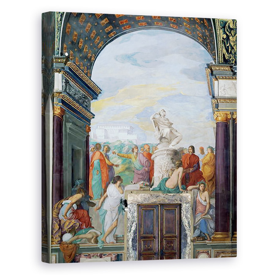 Tablou canvas - Giovanni Mannozzi - Lorenzo de Medici 1449-92 inconjurat de artisti, 60 x 75 cm