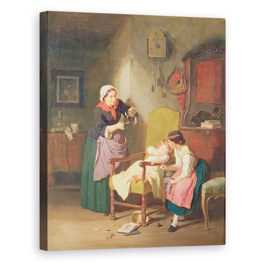 Tablou canvas - Hanno Rhomberg - Micutul pacient, 80 x 100 cm