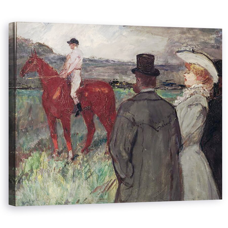 Tablou canvas - Henri de Toulouse-Lautrec - La hipodrom, 80 x 100 cm