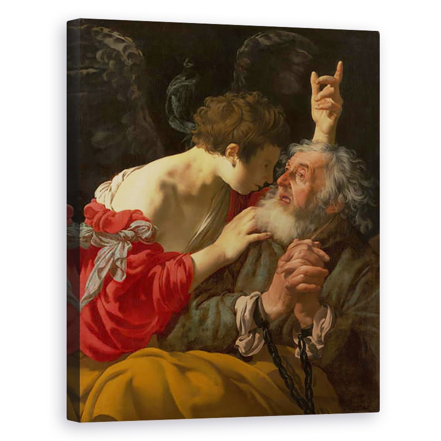 Tablou canvas - Hendrick Ter Brugghen - Eliberarea Sfantului Petru, 80 x 100 cm
