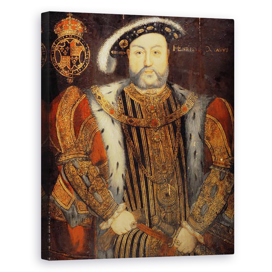 Tablou canvas - Hans Holbein the Younger - Portretul lui Henric al VIII-lea 1491-1547, 40 x 50 cm