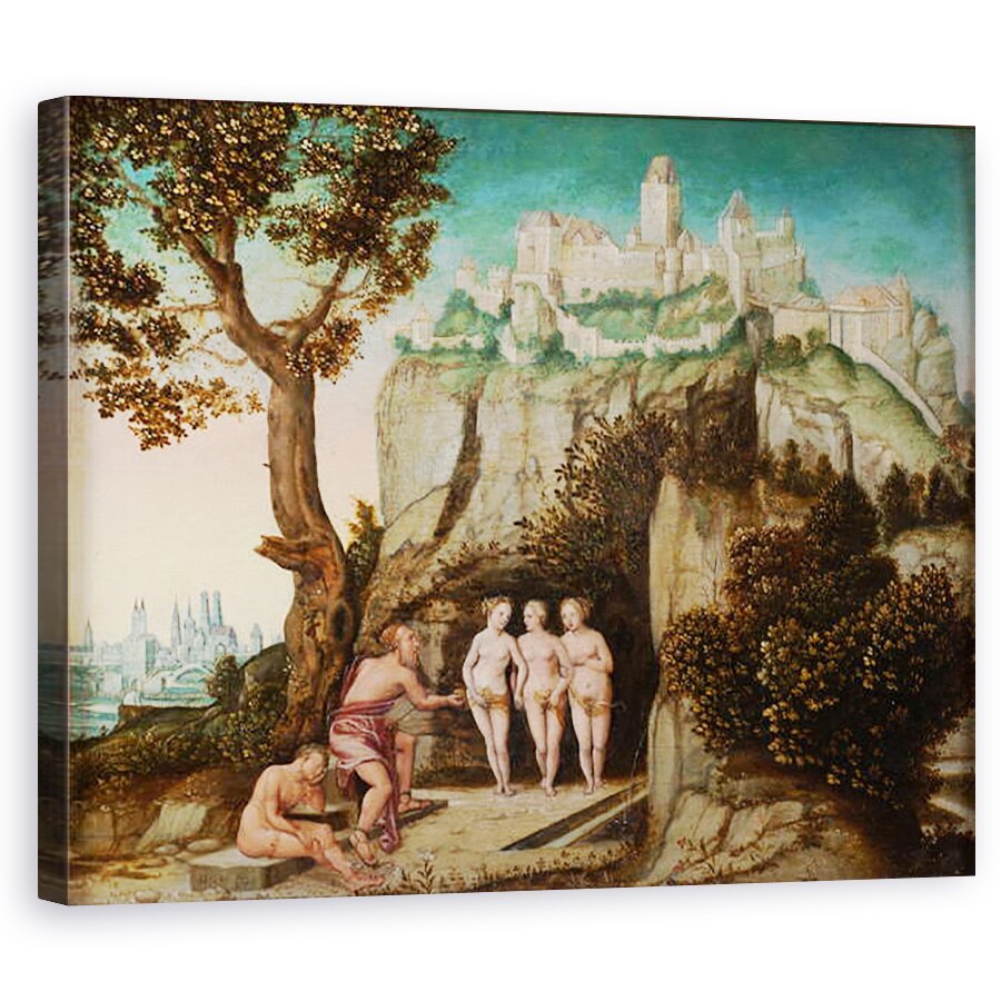Tablou canvas - Hans Schöpfer the Elder - Judecata de la Paris, 80 x 100 cm