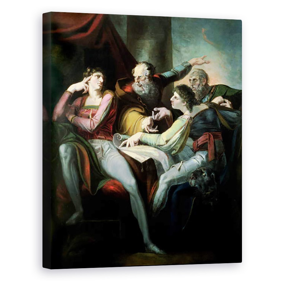 Tablou canvas - Henry Fuseli - Litigiul dintre Hotspur, Worcester, Mortimer si Glendower, 40 x 50 cm