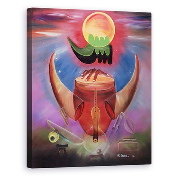 Tablou canvas - Ikahl Beckford - Abeng II, 80 x 100 cm Tablou canvas - Ikahl Beckford - Abeng II, 80 x 100 cm