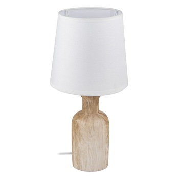 Lampa de birou, Zola, alba/crem, din ceramica, 220-240 V, 36 cm Lampa de birou, Zola, alba/crem, din ceramica, 220-240 V, 36 cm