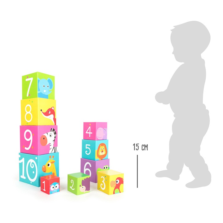 Кубчета Small Foot, Диви животни, За надграждане, 10 части