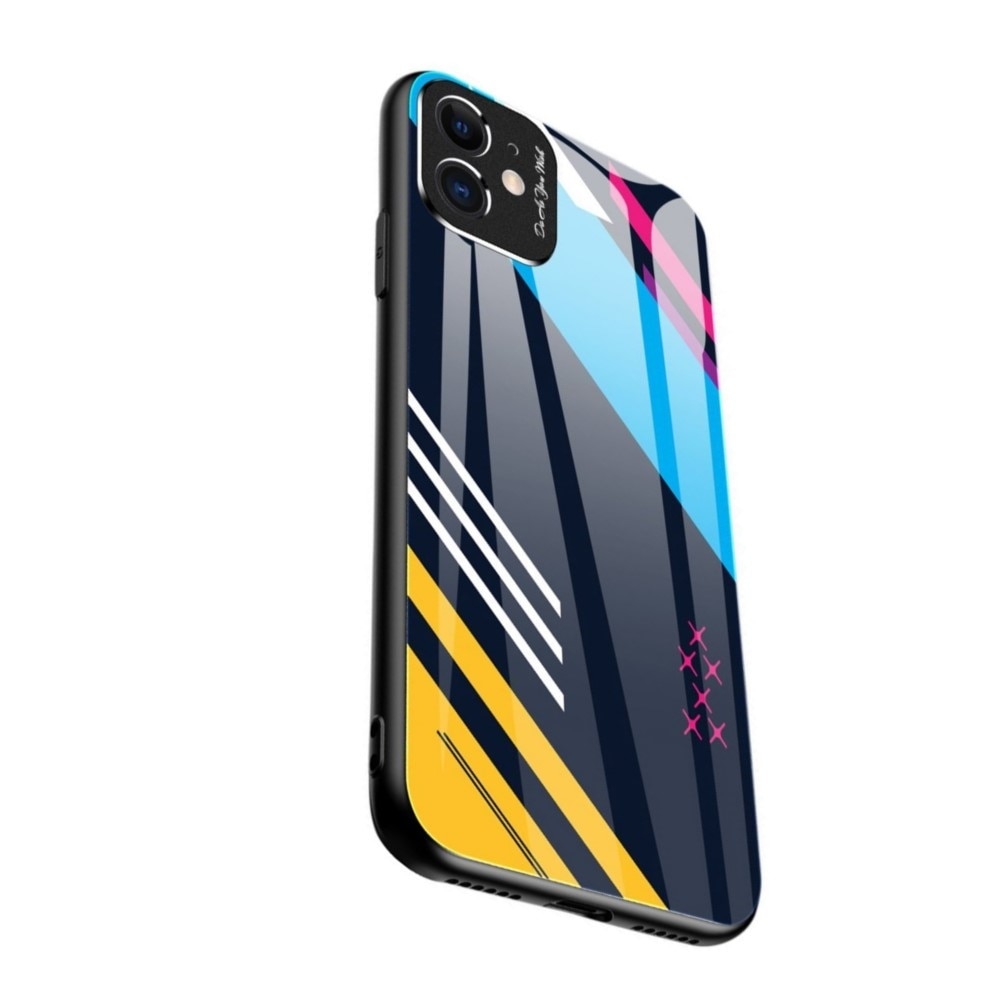 Husa Huawei P30 Lite, Color Glass Durable, Spate din Sticla Securizata si Protectie Pentru Camera, Model 2