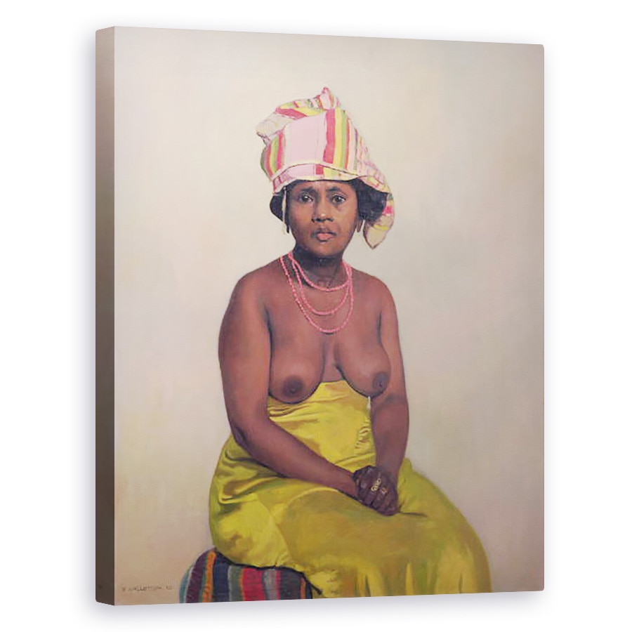 Tablou canvas - Felix Edouard Vallotton - Femeie africana, 40 x 50 cm