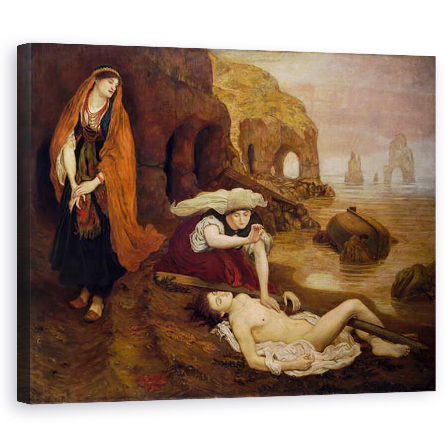 Tablou canvas - Ford Madox Brown - Gasirea lui Don Juan de Haidee, 60 x 75 cm