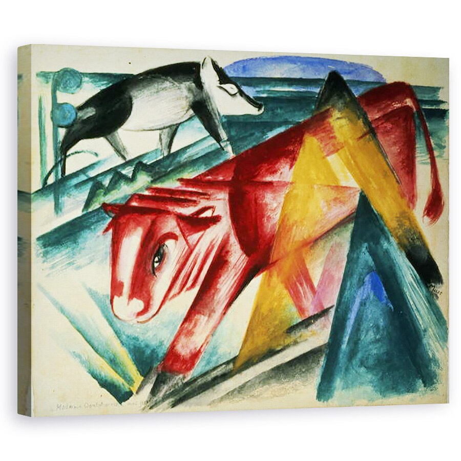 Tablou canvas - Franz Marc - Animale, 80 x 100 cm
