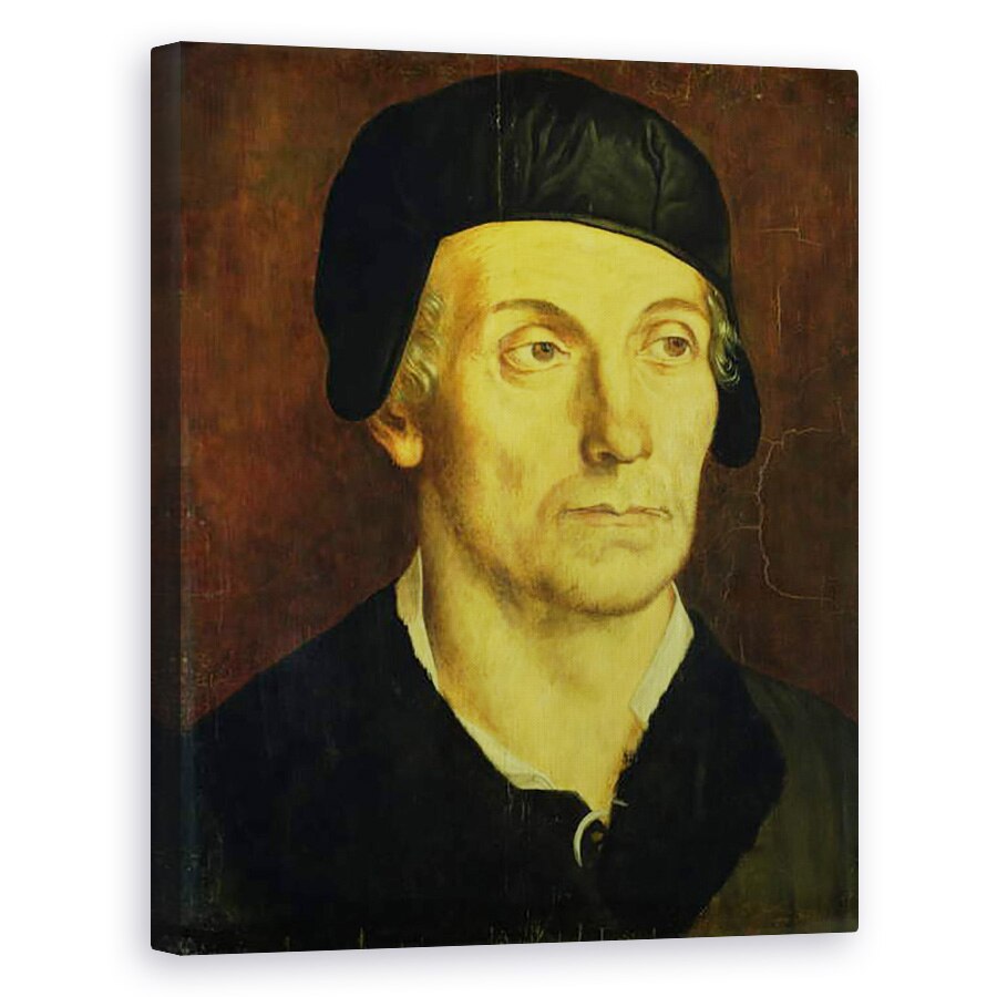 Tablou canvas - Georg Pencz - Portretul lui Barbat, 60 x 75 cm