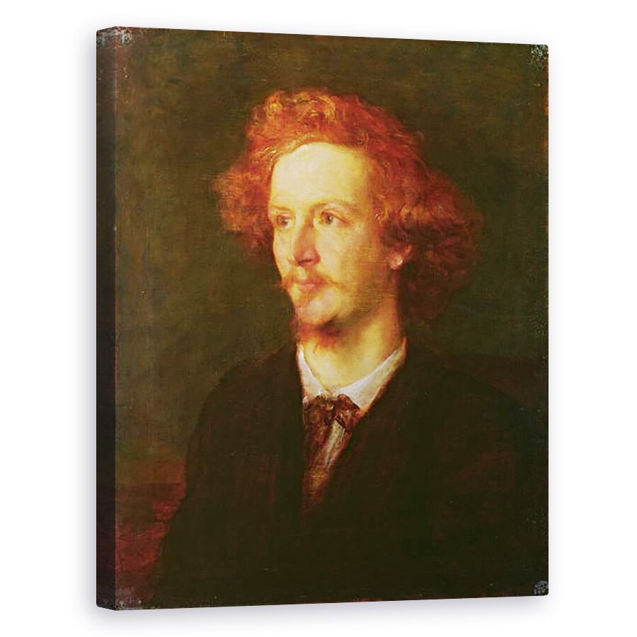 Tablou canvas - George Frederick Watts - Portretul lui Algernon Charles Swinburne 1837-1909 1867, 40 x 50 cm