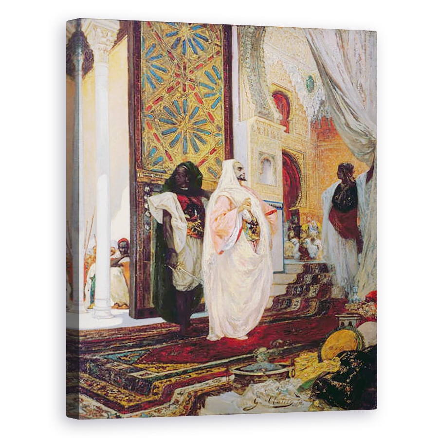 Tablou canvas - Georges Clairin - Intrarea in harem, 40 x 50 cm