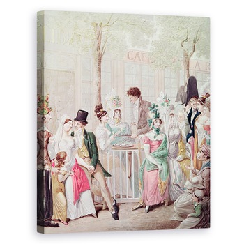 Tablou canvas - Georg Emanuel Opitz - Terasa Cafe de la Rotonde in 1814, 60 x 75 cm Tablou canvas - Georg Emanuel Opitz - Terasa Cafe de la Rotonde in 1814, 60 x 75 cm