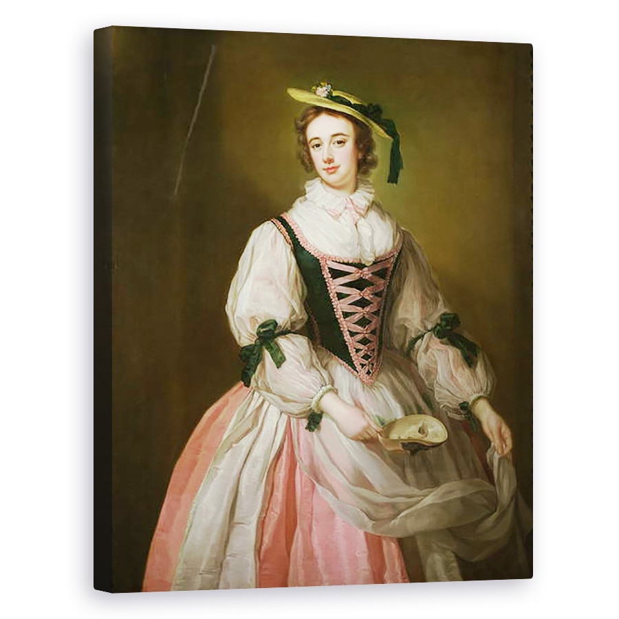 Tablou canvas - George Knapton - Portret De Frances Macartney, 40 x 50 cm