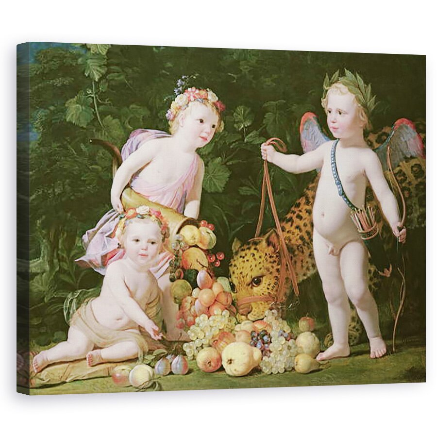 Tablou canvas - Gerrit van Honthorst - O alegorie a pacii si a abundentei, 40 x 50 cm