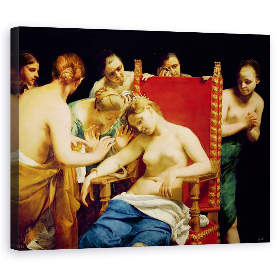 Tablou canvas - Guido Cagnacci - Moartea lui Cleopatra, 60 x 75 cm
