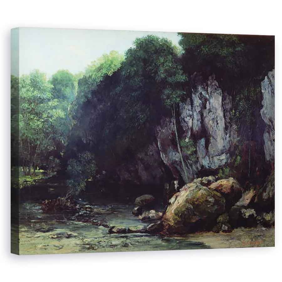 Tablou canvas - Gustave Courbet - Paraul din Pestera Neagra, 40 x 50 cm