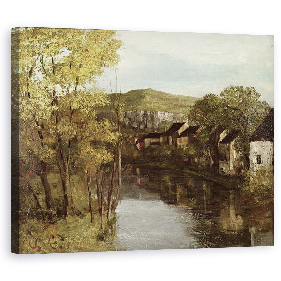 Tablou canvas - Gustave Courbet - Reflectia Ornans, 40 x 50 cm