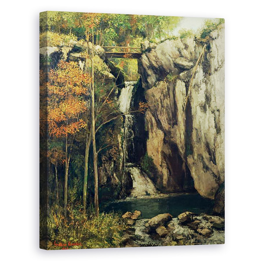 Tablou canvas - Gustave Courbet - Prapastia de la conches, 80 x 100 cm