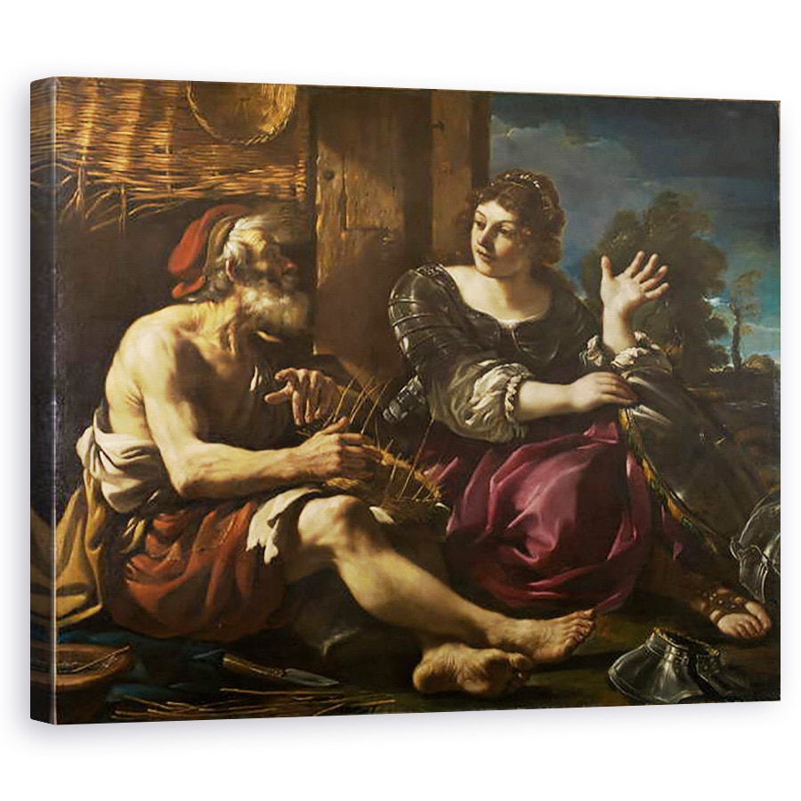 Tablou canvas - Guercino - Erminia si Pastorul, 80 x 100 cm