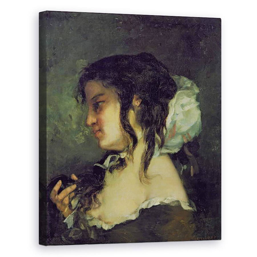 Tablou canvas - Gustave Courbet - reflectie, 80 x 100 cm