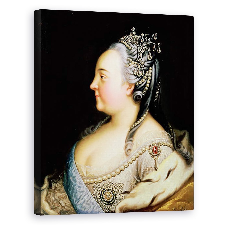 Tablou canvas - Heinrich Buchholz - Portret De Elisabeta Petrovna 1709-62 imparateasa Rusiei, 40 x 50 cm