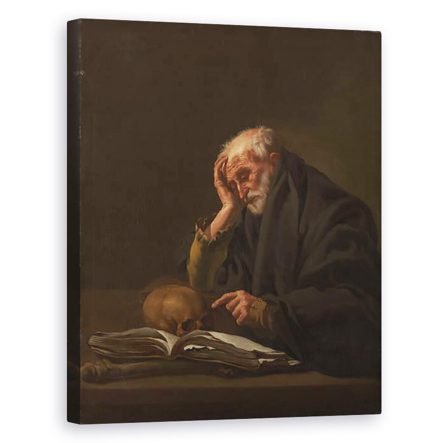 Tablou canvas - Hendrick Ter Brugghen - Saint Jerome, 40 x 50 cm