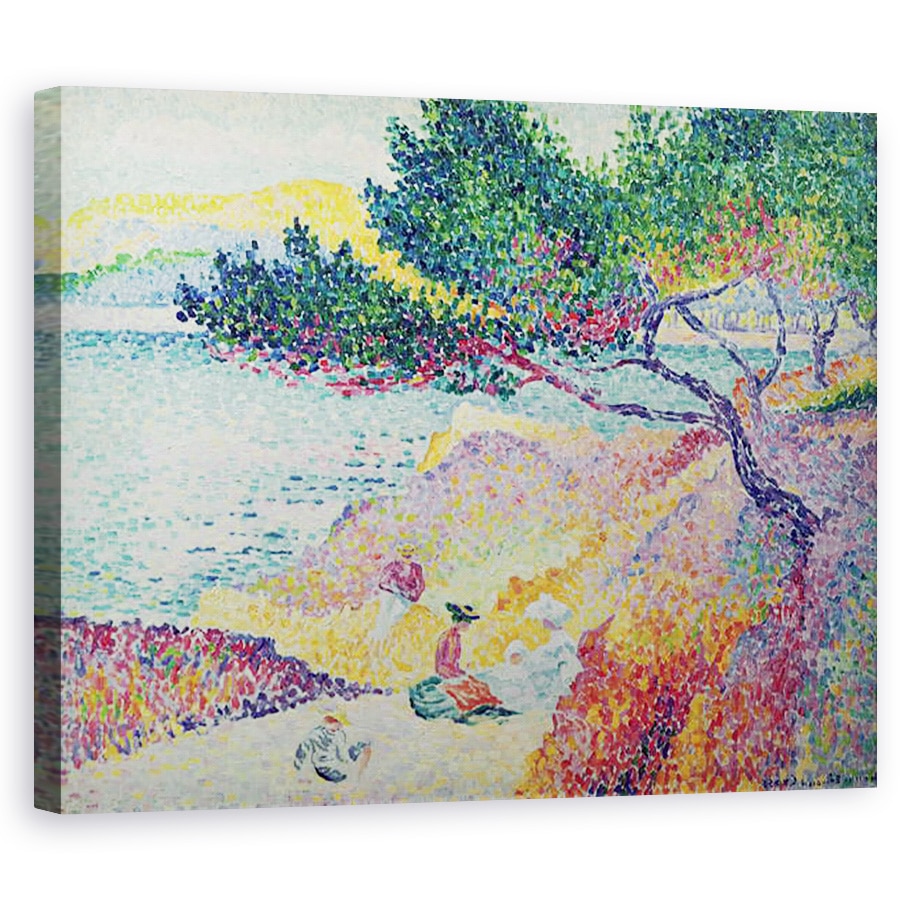 Tablou canvas - Henri-Edmond Cross - La Plage de Saint-Clair, 80 x 100 cm