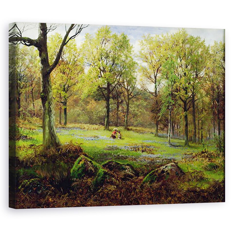 Tablou canvas - Henry Crossland - in padure, 80 x 100 cm