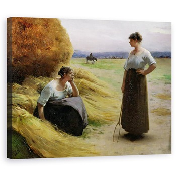 Tablou canvas - Henri Lerolle - Recoltatorii, 80 x 100 cm Tablou canvas - Henri Lerolle - Recoltatorii, 80 x 100 cm